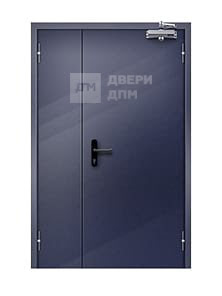 Глухая полуторная противопожарная дверь ДПМ-02 EI-15 шумоизоляционная