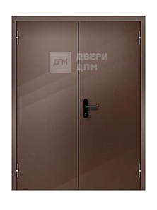 Противопожарная дверь внутреннего открывания двупольная с доводчиком EI-60 ДП-243